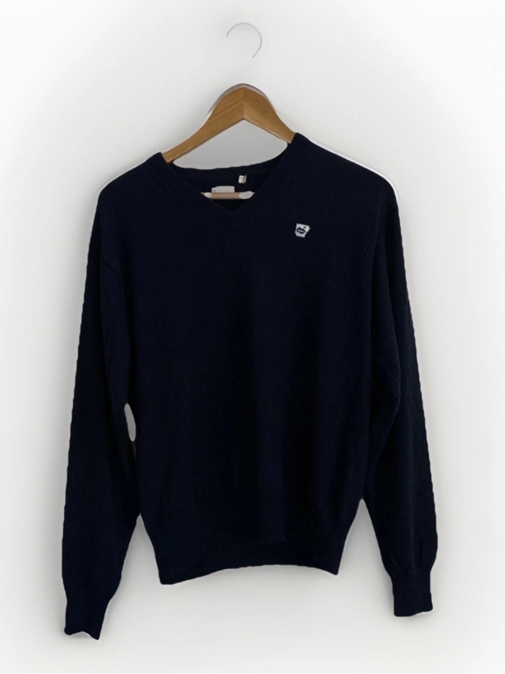 Peter Millar Merino Wool Men's Navy V-Neck Sweater M